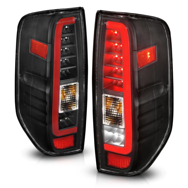 ANZO 2005-2021 Nissan Frontier LED Taillights Black Housing/Clear Lens - SMINKpower Performance Parts ANZ311443 ANZO