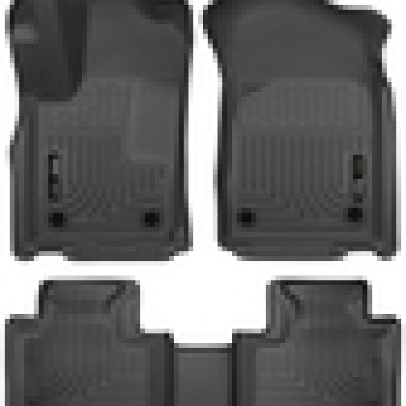 Husky Liners 16-22 Dodge Durango Weatherbeater Black Front & 2nd Seat Floor Liners-Floor Mats - Rubber-Husky Liners-HSL99151-SMINKpower Performance Parts