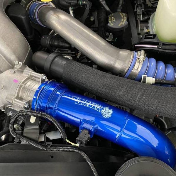 Sinister Diesel 11-16 Ford Powerstroke 6.7L Cold Side Charge Pipe-Intercooler Pipe Kits-Sinister Diesel-SINSD-INTRPIPE-6.7P-COLD-11-SMINKpower Performance Parts