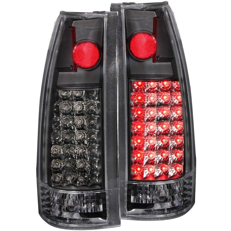 ANZO 1999-2000 Cadillac Escalade LED Taillights Black-Tail Lights-ANZO-ANZ311006-SMINKpower Performance Parts