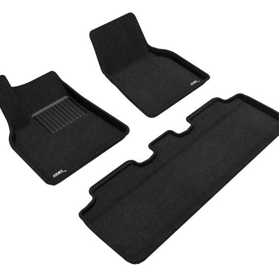 3D Maxpider 21-22 Tesla Model Y Elegant 1st 2nd Row - Floor Mat Set (Black) - SMINKpower Performance Parts ACEL1TL02704709 3D MAXpider