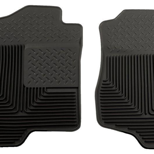 Husky Liners 07-12 GM Silverado/Sierra/Tahoe/Yukon/Escalade Heavy Duty Black Front Floor Mats-Floor Mats - Rubber-Husky Liners-HSL51181-SMINKpower Performance Parts