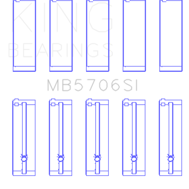 King Hyundai i30 G4FC Main Bearing Set-Bearings-King Engine Bearings-KINGMB5706SI-SMINKpower Performance Parts