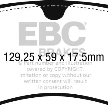 EBC 17-18 Audi A4 / A4 Quattro / A5 Quattro Yellowstuff Rear Brake Pads-Brake Pads - Performance-EBC-EBCDP42254R-SMINKpower Performance Parts