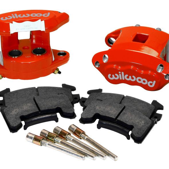 Wilwood D154 Rear Caliper Kit - Red 1.12 / 1.12in Piston 0.81in Rotor - SMINKpower Performance Parts WIL140-12102-R Wilwood