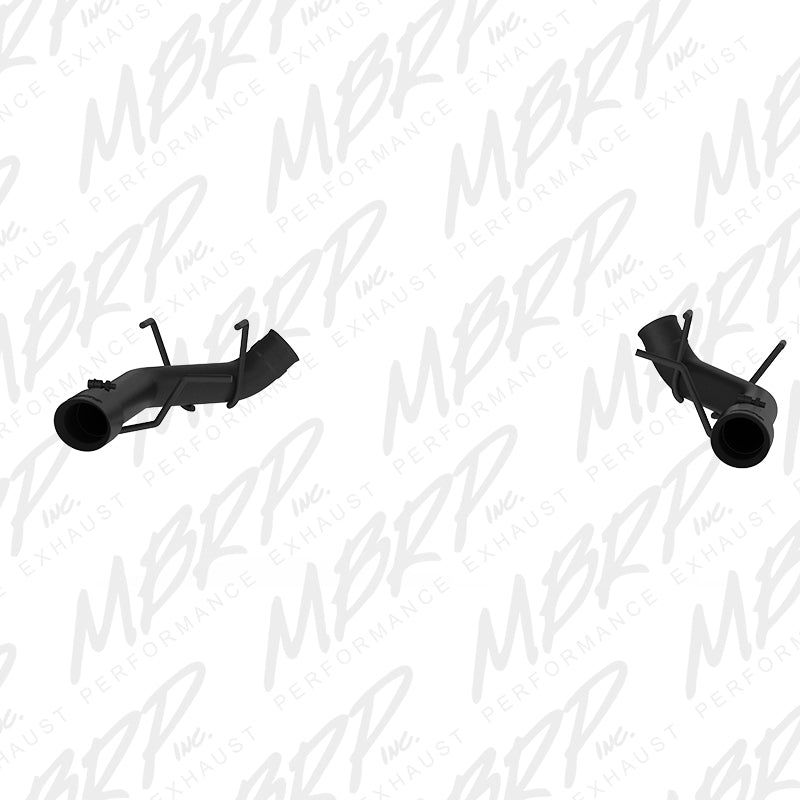 MBRP 2011-2014 Ford Mustang GT 3in Dual Axle Back Muffler Delete - Black-Axle Back-MBRP-MBRPS7203BLK-SMINKpower Performance Parts