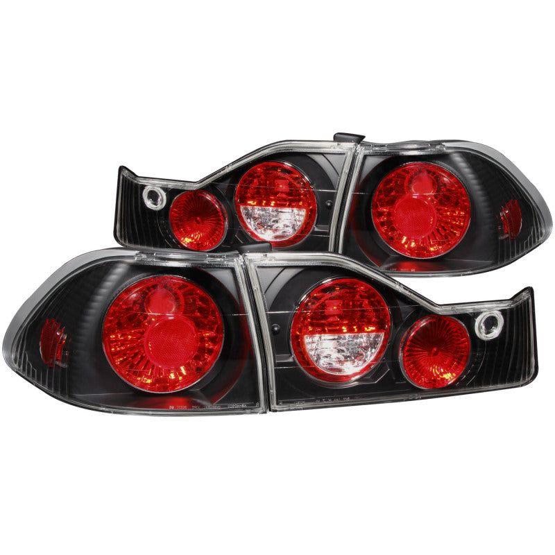 ANZO 1998-2000 Honda Accord Taillights Black-Tail Lights-ANZO-ANZ221041-SMINKpower Performance Parts