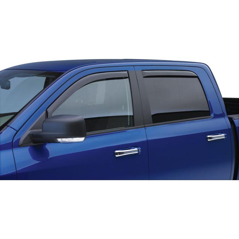 EGR 2019 Chevy 1500 Crew Cab In-Channel Window Visors - Matte-Wind Deflectors-EGR-EGR571695-SMINKpower Performance Parts