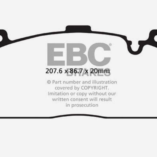 EBC 12+ BMW M5 4.4 Twin Turbo (F10) Redstuff Front Brake Pads-Brake Pads - Performance-EBC-EBCDP32148C-SMINKpower Performance Parts