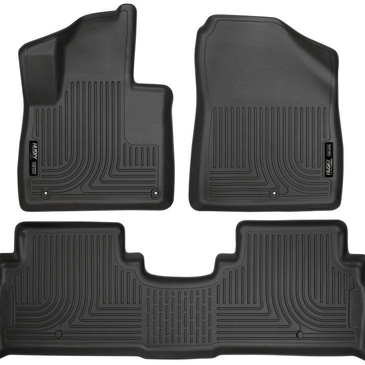 Husky Liners 2016 Kia Sorento WeatherBeater Combo Black Floor Liners-Floor Mats - Rubber-Husky Liners-HSL98691-SMINKpower Performance Parts