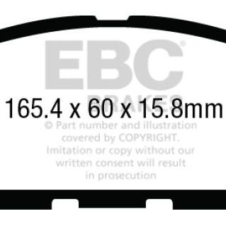 EBC 14+ Infiniti QX60 3.5 Greenstuff Front Brake Pads - SMINKpower Performance Parts EBCDP63010 EBC