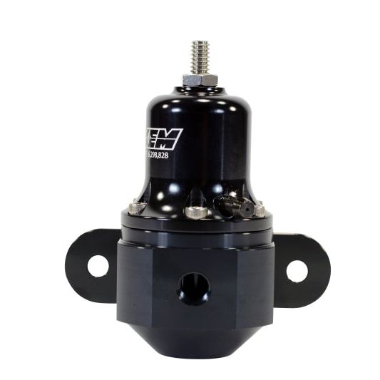AEM High Capacity Universal Black Adjustable Fuel Pressure Regulator-Fuel Pressure Regulators-AEM-AEM25-305BK-SMINKpower Performance Parts