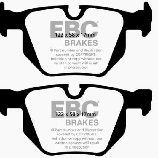 EBC 13+ BMW X1 3.0 Turbo (35i) Yellowstuff Rear Brake Pads-Brake Pads - Performance-EBC-EBCDP41588R-SMINKpower Performance Parts