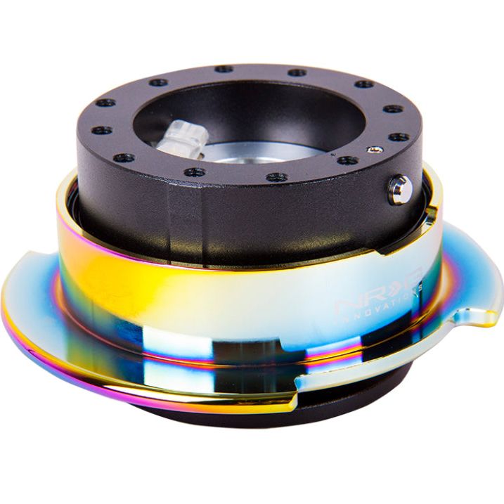 NRG Quick Release Gen 2.5 - Black Body / Neochrome Ring-Quick Release Adapters-NRG-NRGSRK-250BK/MC-SMINKpower Performance Parts
