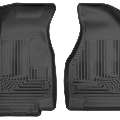 Husky Liners 2017 Chrysler Pacifica WeatherBeater Front Row Black Floor Liners-Floor Mats - Rubber-Husky Liners-HSL13011-SMINKpower Performance Parts