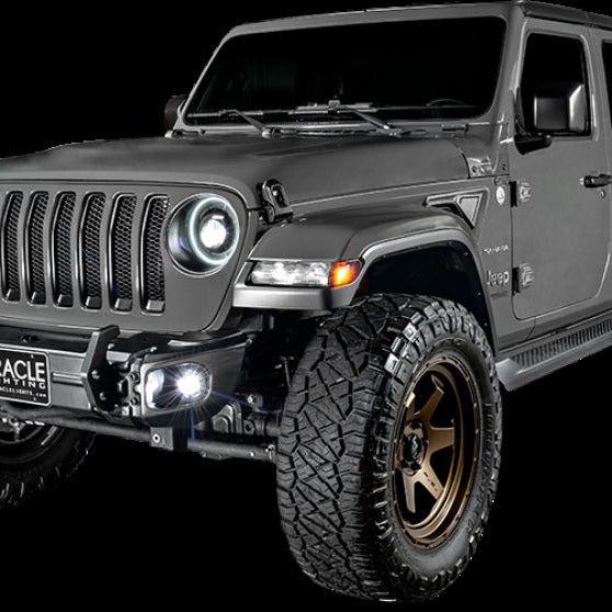 Oracle Jeep Wrangler JL/Gladiator JT Sport High Performance W LED Fog Lights - No Halo - oracle-jeep-wrangler-jl-gladiator-jt-sport-high-performance-w-led-fog-lights-no-halo
