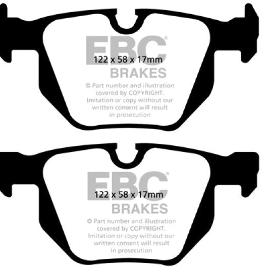 EBC 06-12 BMW 335i 3.0T (E90/E92/E93) Bluestuff Rear Brake Pads-Brake Pads - Racing-EBC-EBCDP51588NDX-SMINKpower Performance Parts