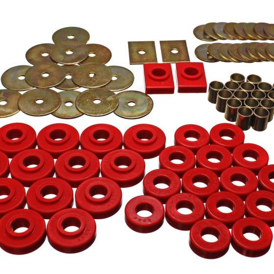 Energy Suspension Gm Body Mount Set - Red - SMINKpower Performance Parts ENG3.4120R Energy Suspension