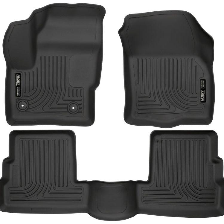 Husky Liners 2015 Lincoln MKC WeatherBeater Black Front & Second Seat Floor Liner-Floor Mats - Rubber-Husky Liners-HSL99301-SMINKpower Performance Parts