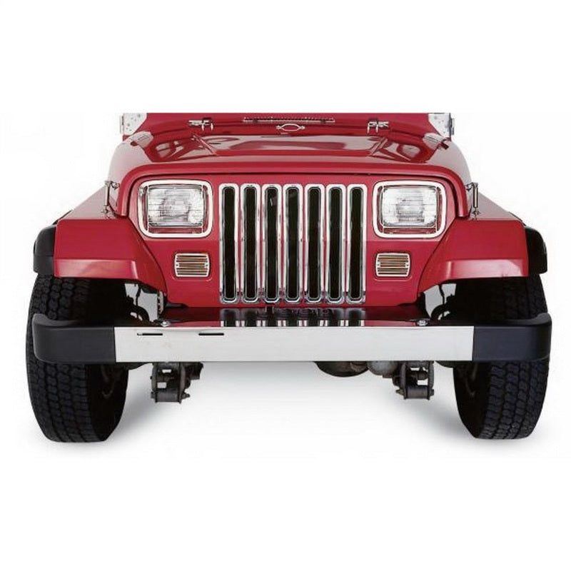 Rampage 1987-1995 Jeep Wrangler(YJ) Grille Inserts - Chrome-Grilles-Rampage-RAM7509-SMINKpower Performance Parts