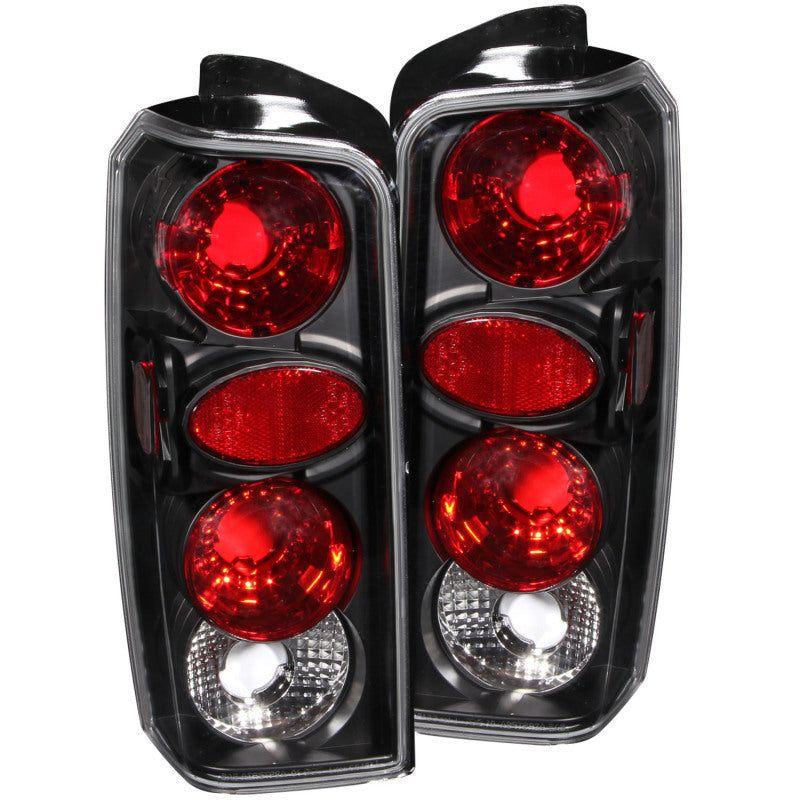 ANZO 1997-2001 Jeep Cherokee Taillights Black-Tail Lights-ANZO-ANZ211103-SMINKpower Performance Parts