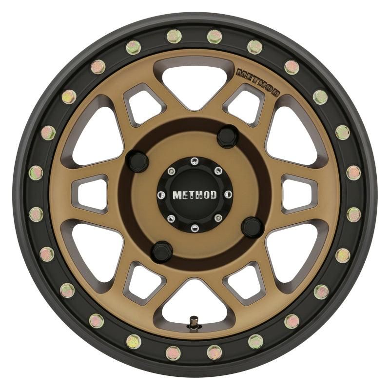 Method MR405 UTV Beadlock 15x7 4+3/13mm Offset 4x156 132mm CB Method Bronze Wheel - Matte Black Ring - SMINKpower Performance Parts MRWMR40557046943B Method Wheels