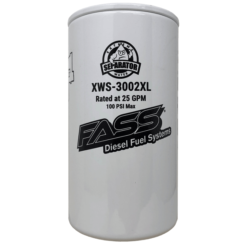 FASS Hydroglass Titanium Signature Series Extended Length Extreme Water Separator XWS-3002XL - SMINKpower Performance Parts FASSXWS3002XL FASS Fuel Systems