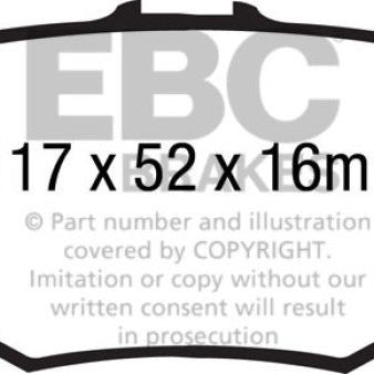 EBC 13+ Ford Taurus 3.5 Twin Turbo SHO Redstuff Rear Brake Pads-Brake Pads - Performance-EBC-EBCDP31887C-SMINKpower Performance Parts