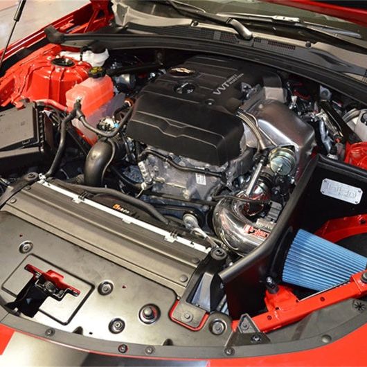 Injen 2016+ Chevy Camaro 2.0L Wrinkle Black Power-Flow Air Intake System-Cold Air Intakes-Injen-INJPF7017WB-SMINKpower Performance Parts