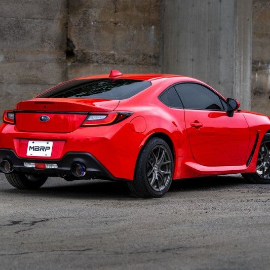 MBRP 2022 Subaru BRZ 2.4L/Toyota GR86 2.4L 2.5in Dual Split Rear Exit w/5in OD Burnt End Tips - T304 - SMINKpower Performance Parts MBRPS48053BE MBRP