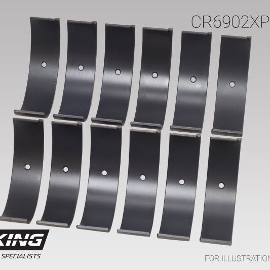 King Nissan VQ35HR/VQ37VHR/VR30DTT (Size STD) pMaxKote Rod Bearing Set-Bearings-King Engine Bearings-KINGCR6902XPC-SMINKpower Performance Parts