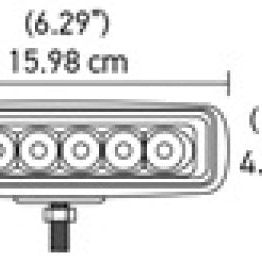 Hella Value Fit Mini 6in LED Light Bar - Flood Beam Pedestal-Light Bars & Cubes-Hella-HELLA357203001-SMINKpower Performance Parts