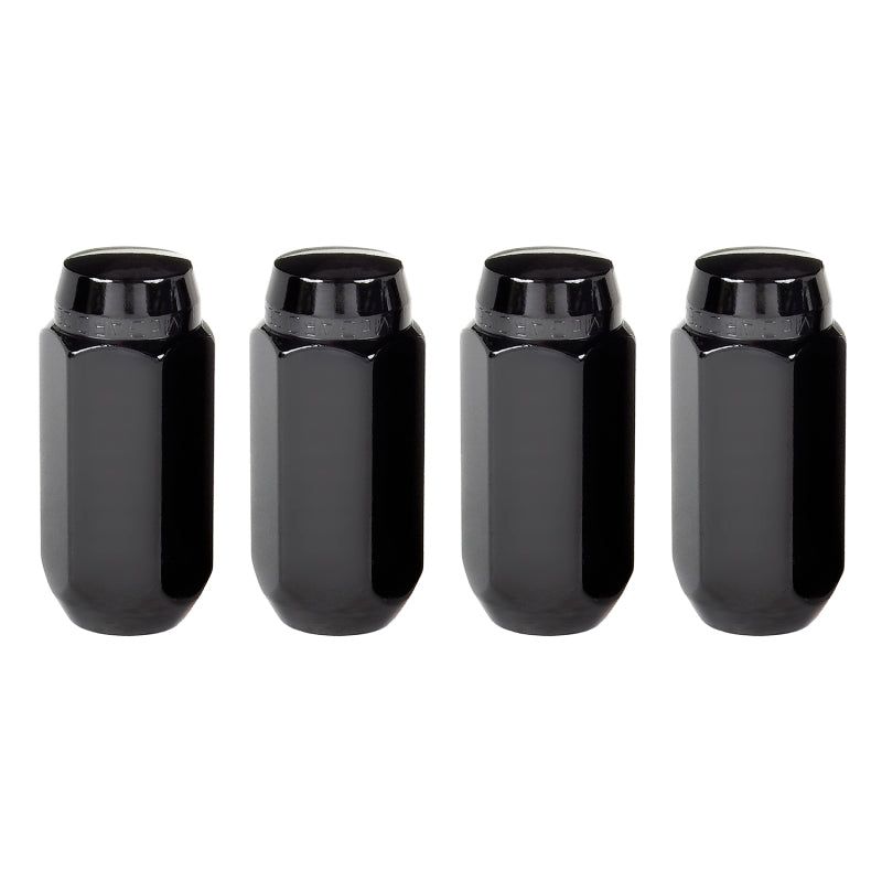 McGard Hex Lug Nut (Cone Seat) M14X1.5 / 22mm Hex / 1.945in. Length (4-Pack) - Black - SMINKpower Performance Parts MCG64024 McGard