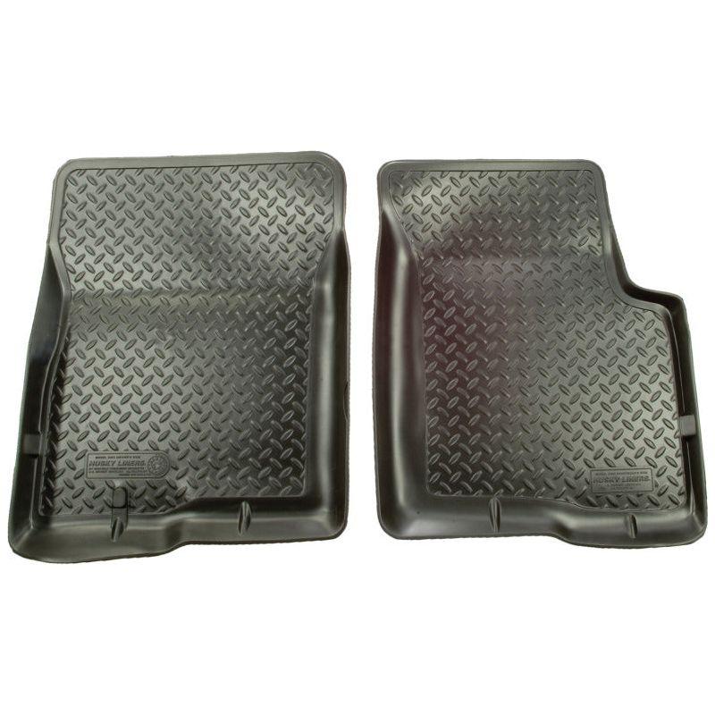 Husky Liners 01-04 Toyota Tacoma Double Cab Classic Style Black Floor Liners-Floor Mats - Rubber-Husky Liners-HSL35451-SMINKpower Performance Parts