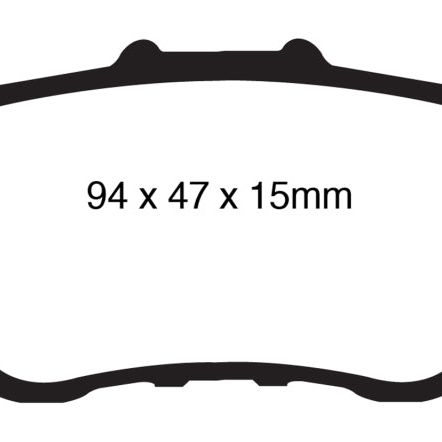 EBC 09-14 Acura TSX 2.4 Greenstuff Rear Brake Pads-Brake Pads - Performance-EBC-EBCDP21987-SMINKpower Performance Parts