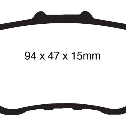 EBC 09-14 Acura TSX 2.4 Redstuff Rear Brake Pads-Brake Pads - Performance-EBC-EBCDP31987C-SMINKpower Performance Parts