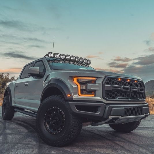 KC HiLiTES 17-18 Ford Raptor 57in. Pro6 Gravity LED 9-Light 180w Combo Beam Overhead Light Bar Sys-Light Bars & Cubes-KC HiLiTES-KCL91333-SMINKpower Performance Parts