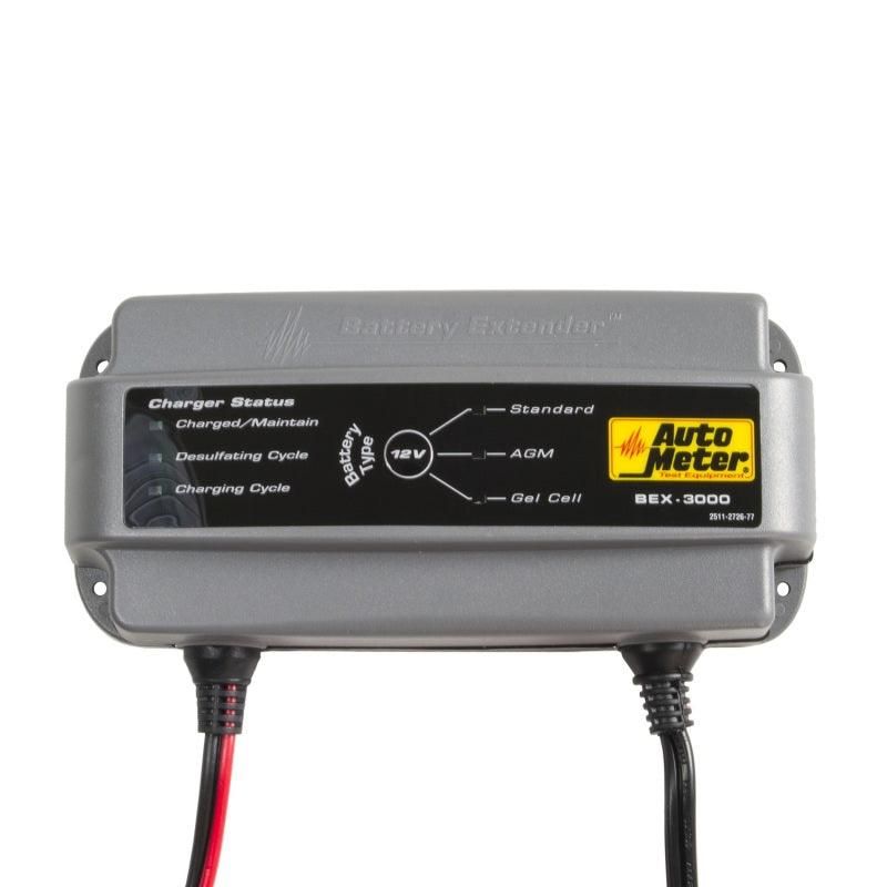 Autometer Battery Charger/Maintainer 12V/3A - SMINKpower Performance Parts ATMBEX-3000 AutoMeter
