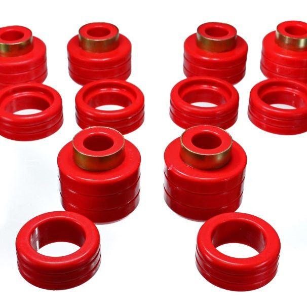 Energy Suspension Chevy Pickup 2&4Wd Body Mounts - Red-Bushing Kits-Energy Suspension-ENG3.4123R-SMINKpower Performance Parts