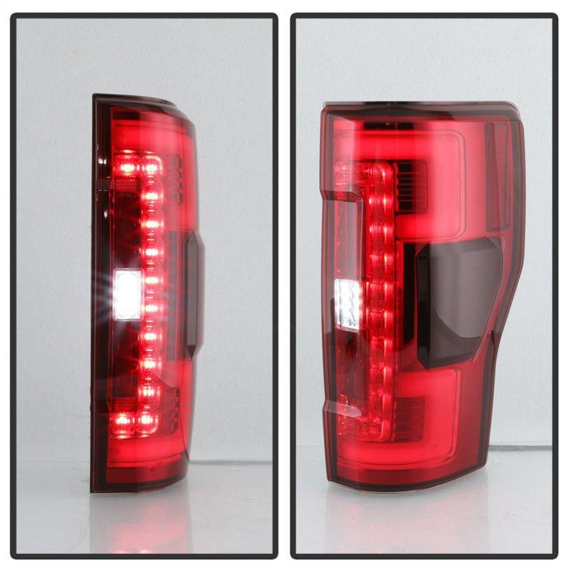 Spyder 17-18 Ford F-250 SD (w/Blind Spot Sensor) LED Tail Lights - Red Clr (ALT-YD-FS17BS-LED-RC)-Tail Lights-SPYDER-SPY5085634-SMINKpower Performance Parts