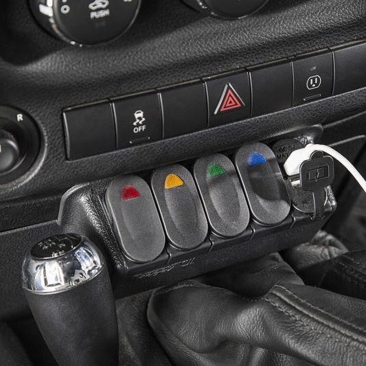 Rugged Ridge Lower Switch Panel Kit 11-18 Jeep Wrangler JK/JKU - SMINKpower Performance Parts RUG17235.84 Rugged Ridge