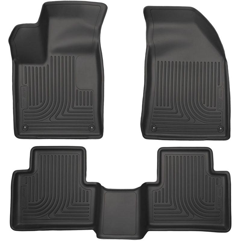 Husky Liners 15 Chrysler 200 Weatherbeater Black Front and Second Seat Floor Liners-Floor Mats - Rubber-Husky Liners-HSL99071-SMINKpower Performance Parts