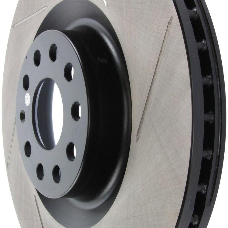 StopTech Power Slot 09 VW CC (Passat CC) / 06-09 Passat Front Left Slotted Rotor-Brake Rotors - Slotted-Stoptech-STO126.33112SL-SMINKpower Performance Parts