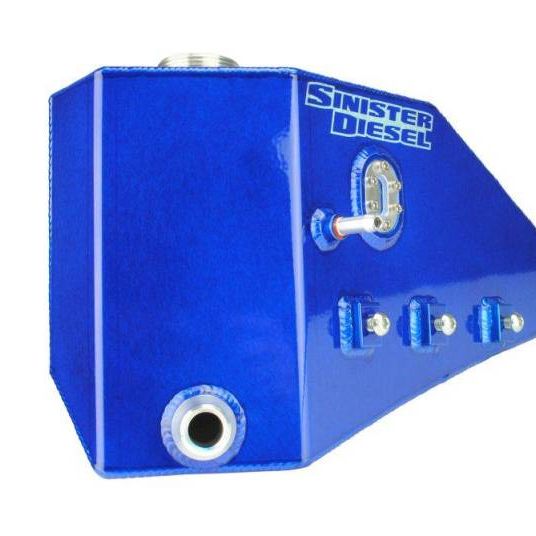 Sinister Diesel 08-10 Ford 6.4L Degas Bottle - Blue-Coolant Reservoirs-Sinister Diesel-SINSD-DEGAS-6.4-SMINKpower Performance Parts