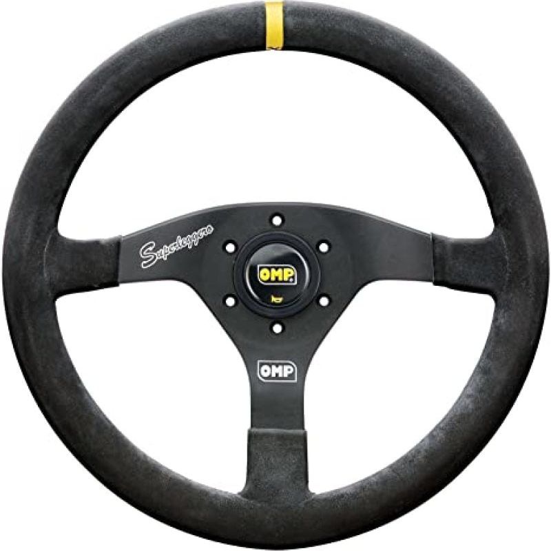 OMP Velocita Superleggero Suede Leather 350mm Diameter Steering Wheel Black - SMINKpower Performance Parts OMPOD0-2020-071 OMP