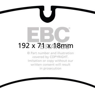 EBC 14+ Land Rover LR4 3.0 Supercharged Yellowstuff Front Brake Pads-Brake Pads - Performance-EBC-EBCDP42123R-SMINKpower Performance Parts