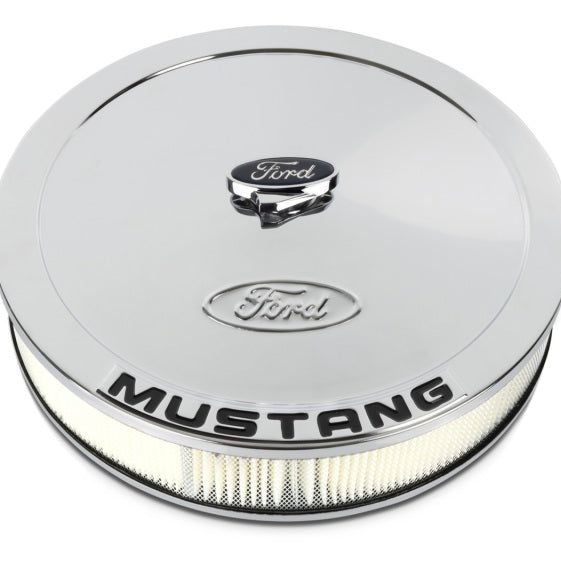 Ford Racing Air Cleaner Kit - Chrome w/Mustang Emblem-Air Filters - Universal Fit-Ford Racing-FRP302-361-SMINKpower Performance Parts