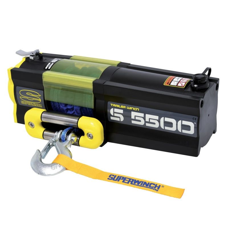 Superwinch 5500 LBS 12V DC 1/4in x 60ft Synthetic Rope S5500 Winch - SMINKpower Performance Parts SUW1455201 Superwinch