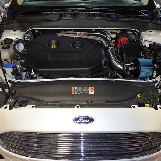 Injen 14 Ford Fusion 2.0L Eco Boost 4Cyl Short Ram Intake w/MR Tech & Heat Shield Polished - SMINKpower Performance Parts INJSP9063P Injen