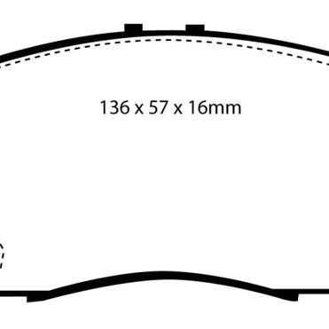 EBC 12 Acura ILX 1.5 Hybrid Redstuff Front Brake Pads-Brake Pads - Performance-EBC-EBCDP3891C-SMINKpower Performance Parts